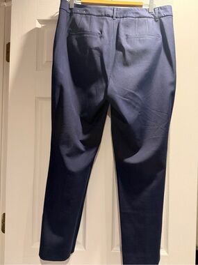 Women’s Navy Cotton/polyester/spandex Dress Pants - Classic Tailored Fit
